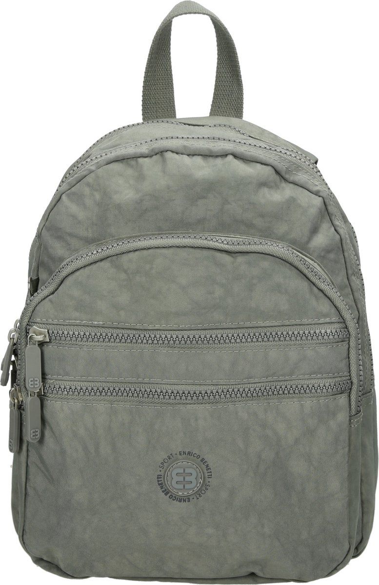 Enrico Benetti Frances 66839 Rugzak crinkle nylon - Midden grijs