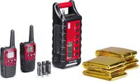 Midland EK35 Kit - 2 PMR446 XT30 walkie-talkies - nood-powerbank - zwart