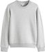 Next - Dames - Top met lange mouwen, gebreide look en ronde hals - Grijs