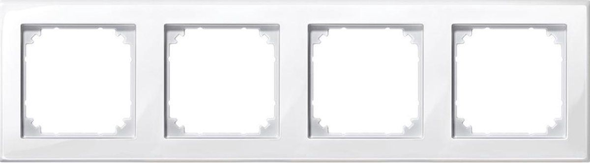 Schneider Electric Merten Schneider Electric M-Smart Afdekraam Kunststof 4-voudig Glanzend wit