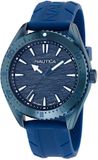 Nautica Nct Windward Quartz Analoog Horloge Blauw Kast: 100% Roestvrij Staal | Armband: 100% Siliconen 46 mm NAPWWS603, NAPWWS604