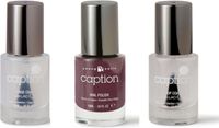 Young Nails - Caption Nagellak Back Seat Driver TrioSet - Donker Magenta Roos + Basecoat + Top coat