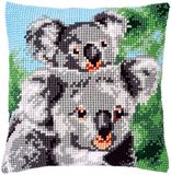 Vervaco Koala met baby Kruissteekkussen pakket PN-0158399