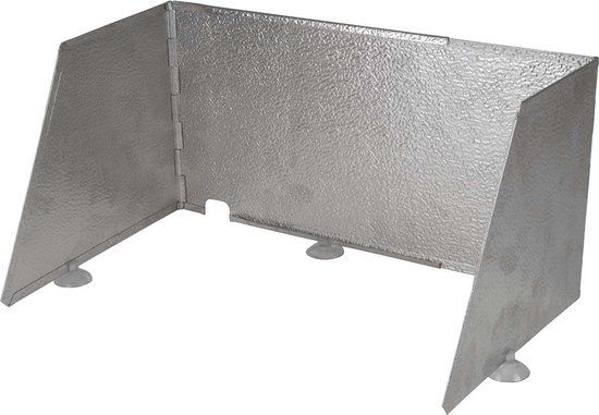 Crespo Windscherm - P/260 - Verstelbaar - Aluminium - Zilver