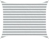 vidaXL Zonneschaduw Lichtgrijs en wit 2 x 2,5 m Polyester Oxford