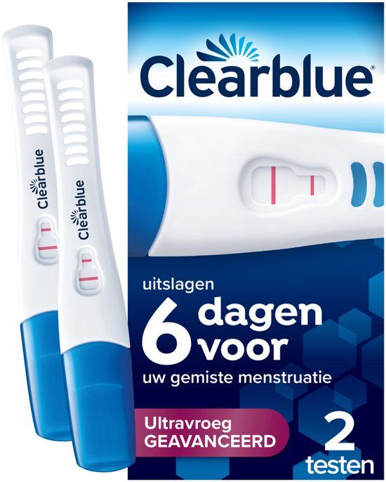Clearblue Zwangerschapstest Ultravroeg Geavanceerd - 2 testen