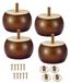 Omgoods - Set van 4 Houten Meubelpoten 5 cm voor Sofa en Tafel