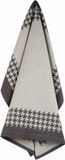 De Witte Lietaer Theedoek Pied de Poule Champignon Katoen 66x66 cm