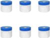 vidaXL Maskerfolie met zelfklevende tape 6 stuks Doorzichtig en Blauw