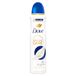 Dove Deodorant spray 0% origineel, zonder alcohol en aluminiumzouten, met hydraterende en delicate formule, droge huid tot 48 uur, deodorant voor mannen en vrouwen, 6 stuks à 150 ml