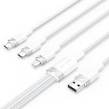 Vention CTPWG USB 2.0 A naar USB C/Micro-USB B/Lightning 1,5 m Wit