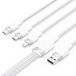 Vention CTPWG USB 2.0 A naar USB C/Micro-USB B/Lightning 1,5 m Wit
