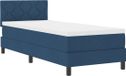 vidaXL Boxspring bed met hoofdeinde Blauw 80 x 200 cm Stof