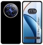 Tumundosmartphone Siliconen hoes, TPU-gel, zwart, voor Realme 12 Pro 5G / 12 Pro Plus 5G