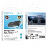 Borofone Support de voiture magnétique BH121, 4,5-7 pouces, Noir Gris