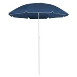 Maison Exclusive Parasol avec mât en acier, bleu, 180 cm