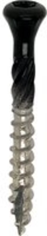 Woodies potdekselschroef 5x50mm - zwarte platkop - RVS/410 - deeldraad - T25 - 200 stuks