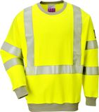 Portwest FR72 - Vlamvertragend Antistatisch Hi-Vis Sweatshirt Geel Maat S