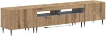 vidaXL 3-delige LED TV-kast Artisanaal eiken Bewerkt hout