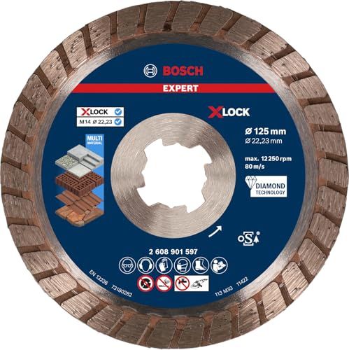 Bosch Professional Bosch Expert Multimaterial X-Lock Diamantdoorslijpschijf 125x22,23mm - 2608901597