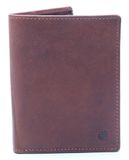 Esquire Dallas Portemonnee Leer 9 cm - Jongens - Staand formaat - braun