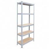 Merkloos Stellingkast - 150 x 75 x 30 cm - 875 kg - grijs
