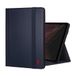 TORRO Beschermhoes compatibel met iPad Pro 13 inch M5/M4 – beschermhoes van echt leer voor iPad Pro 13 inch 2025/2024 met standaard, Apple Pencil-connectiviteit en Wake Sleep-functie (marineblauw)