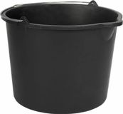 Talen Tools Bouwemmer met schenktuit - 12 liter - Kunststof - Zwart
