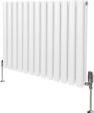 MonsterShop Monster Group BV Ovale radiator + trv-set - wit - 600x780 mm - 15 jaar garantie