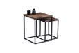 M2 Kollektion Alabama, hout, bruin, zwart, breedte: 35 x 42 x 35 cm