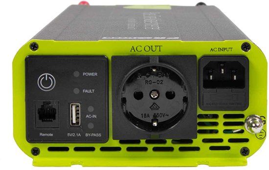 Pro-User PSI1000TX - Zuivere sinus omvormer - Zwart - Caravan - 1 USB poort