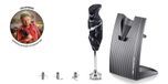 ESGE Design Edition Marmor/Schwarz 91012 Mixeur plongeant 200 W Noir, couleur marbre