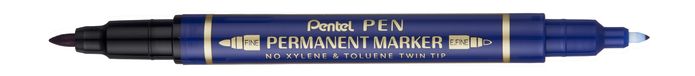 Pentel N75W-CE permanente marker, Fijn/ultrafijn, Blauw, 1 stuk(s)