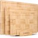 Deleca Set de 3 planches à découper avec support (40x30 / 33x24 / 26x18 cm)