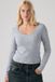 Levi's Dry Goods top met kant en lange mouwen - Dames - S - Grijs / Silver Heather Gray