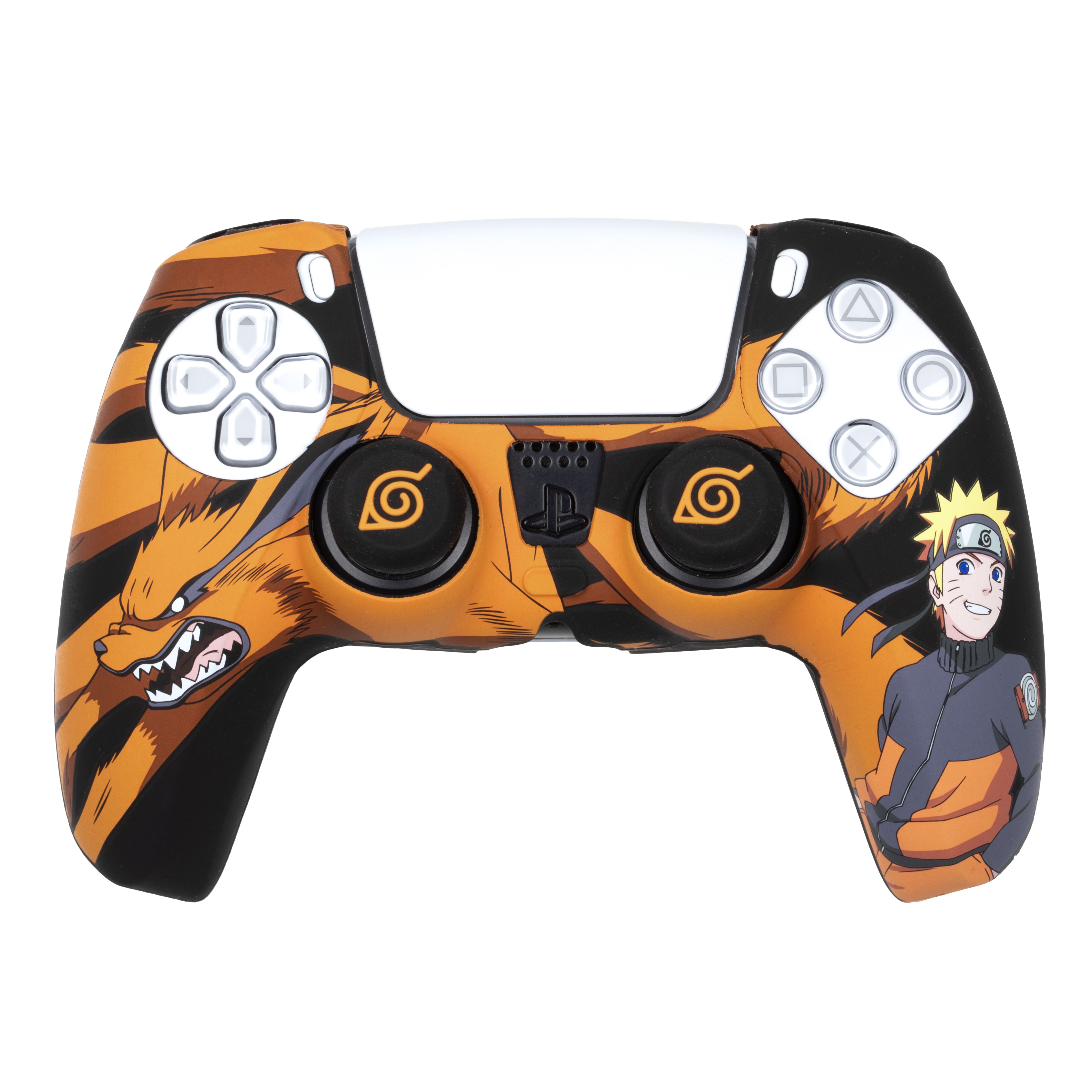 Konix Naruto 80389000006 Beschermingsset voor PlayStation 5 - Zwart, Grijs, Oranje