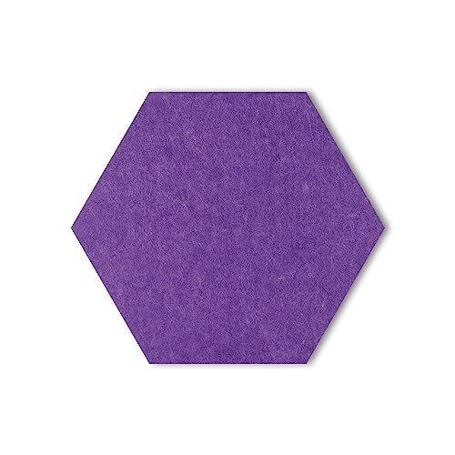 VEREG Vereg Akoestisch element vilt violet 300x260x9mm, zelfklevend, per verpakking / 8 stuks, geluidsisolerend, individuele inrichtingsmogelijkheden voor muren en plafonds