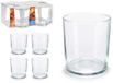Pasabahce Drinkglazen/waterglazen Bistro - transparant - glas - set 4x stuks - 380 ml