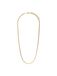 Lucardi Kinder Stainless steel goldplated kinderketting - Ketting - Staal - Goudkleurig - 50 cm