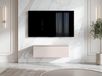 AX LIVING Barvo, meuble TV, 100 cm, modèle bas, cachemire beige, suspendu
