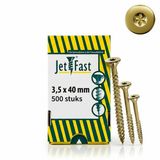 Jet-Fast Houtschroeven 3,5 x 40 mm Geel Verzinkt TX20
