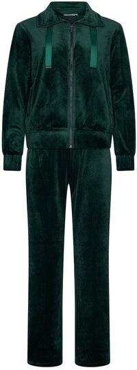 Pastunette Premium Huispak - Emerald - Velours - Donkergroen - Maat 48