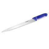 Koekmes, thermohauser Koekmes, keukenmes (roestvrij staal), eenzijdig geslepen, blauwe kunststof handvat, lemmet 31 cm