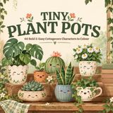 Tiny Plant Pots: 40 Cute & Cozy Plant-Themed Colouring Pages
