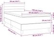 vidaXL Boxspringbed met matras en LED-verlichting, taupekleurig, 90x190 cm, gestoffeerd