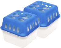 Ultra Fresh Vochtvanger / vochtopnemer 750 ml - 2x - met 2 stuks navullingen van 400 gram - Voorkomt geurtjes en schimmels