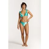 Shiwi Bobby Bikini Set Ultra Shine Shiny Green Turquoise Maat: 44