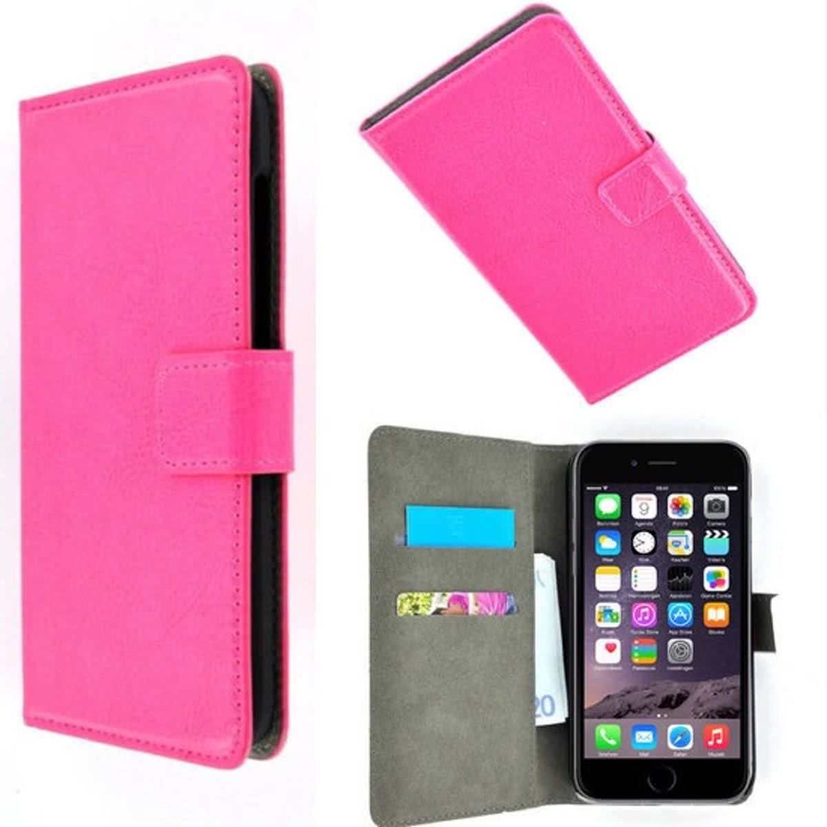 pearlycase Apple iPhone SE Wallet Bookcase hoesje Roze