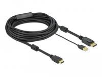 DeLOCK 85967 câble HDMI vers DisplayPort - 7 mètre - Noir