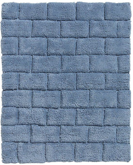 Seahorse Metro Badmat - Denim - 50x60 cm - Blauw